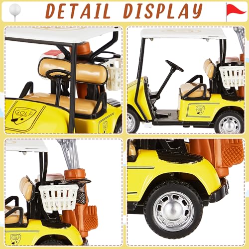 Leitee 21 Pcs Golf Cake Topper Set - Mini Cart, Clubs, Balls, Trees, Umbrellas, Flags