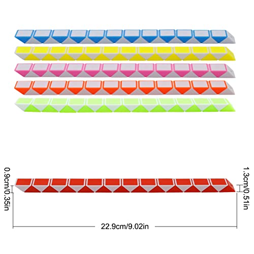 LENDOD 12-Pack Mini Fidget Snake Cubes – 24-Block Twist Puzzle Toys for Kids, Party Bag Fillers, 6 Color Combos