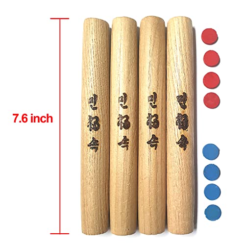 LENITH YUTNORI Premium Korean Board Game – Traditional Wood Stick Game for Family, Adults, Parties & Outdoor Play