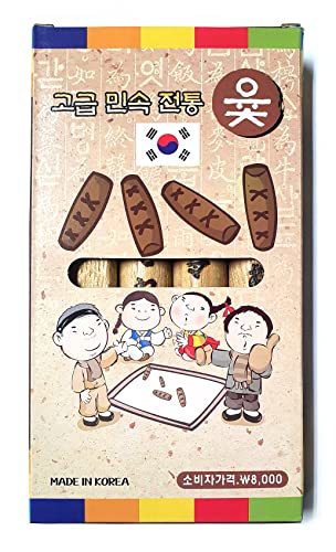 LENITH YUTNORI Premium Korean Board Game – Traditional Wood Stick Game for Family, Adults, Parties & Outdoor Play