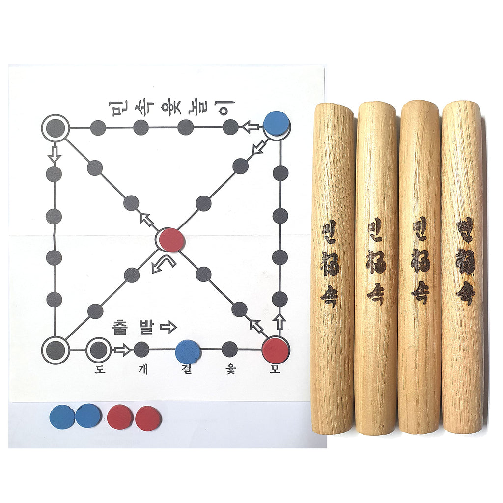 LENITH YUTNORI Premium Korean Board Game – Traditional Wood Stick Game for Family, Adults, Parties & Outdoor Play