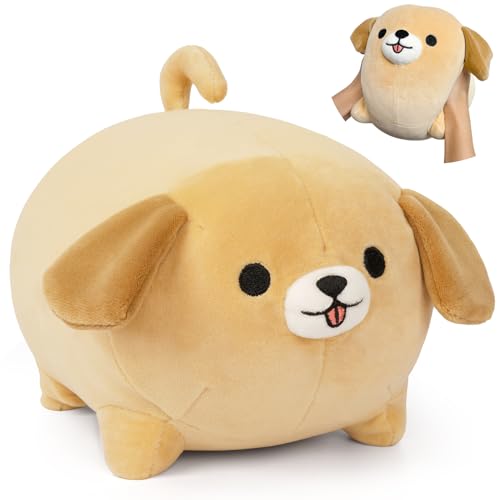 Leokawin 8-Inch Labradoodle Plush Pillow - Soft Hugging Dog Toy, Cute Stuffed Animal Companion