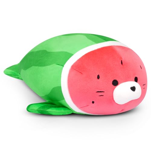 Leokawin Weighted Watermelon Seal Plush – 9 Inch Cute Stuffed Animal Toy