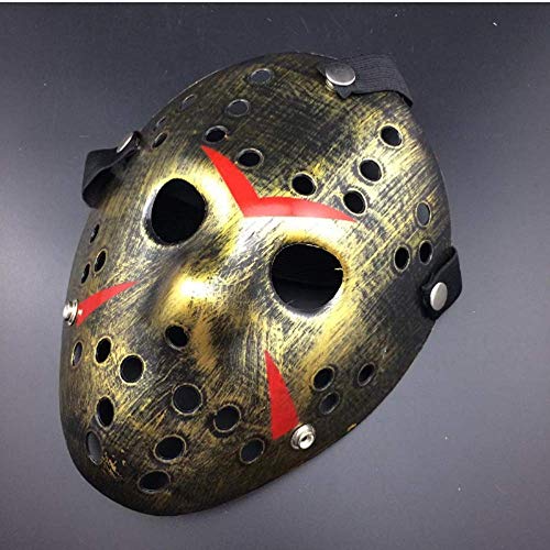 Leprato Retro Thicken Horror Hockey Mask – Unisex Adult Halloween Costume Mask