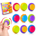 LESONG 9-Pack Fidget Sensory Toys – Quiet Textured Finger Spinners for Stress Relief & Focus