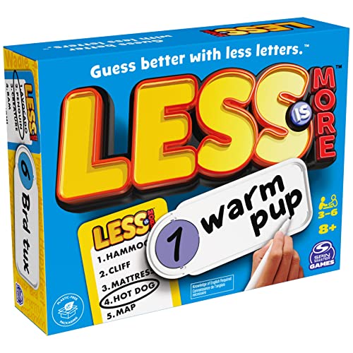 Less is More Party Board Game – Fun Word Guessing Game for Families, Ages 8+