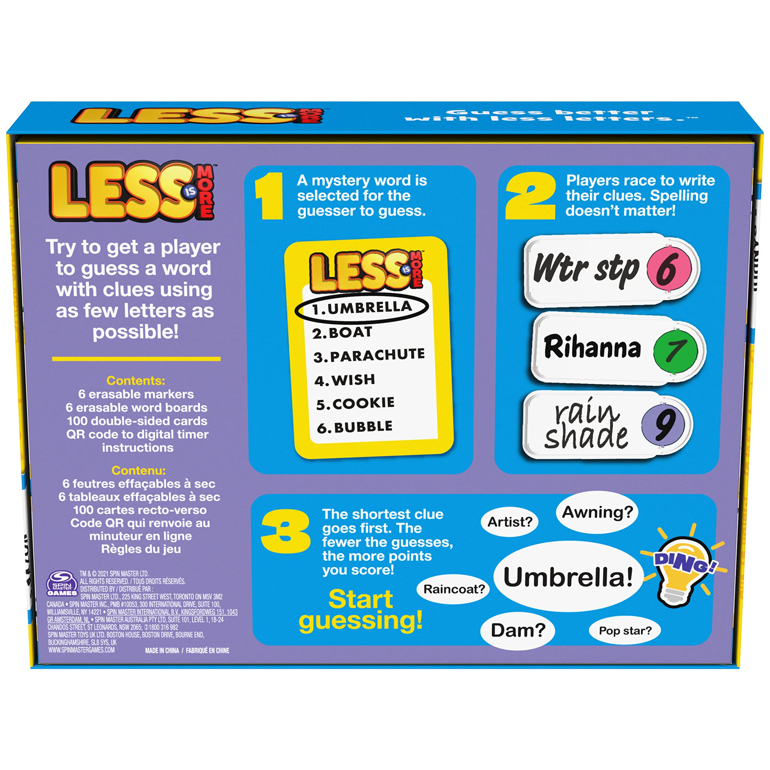 Less is More Party Board Game – Fun Word Guessing Game for Families, Ages 8+