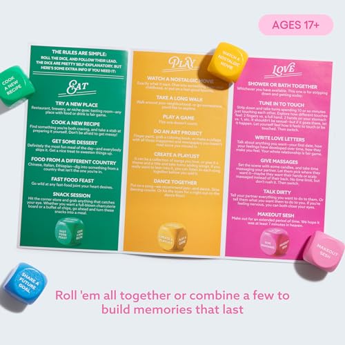Let’s Get Deep® Date Night Dice: 200+ Unique Date Ideas for Couples Ages 18+