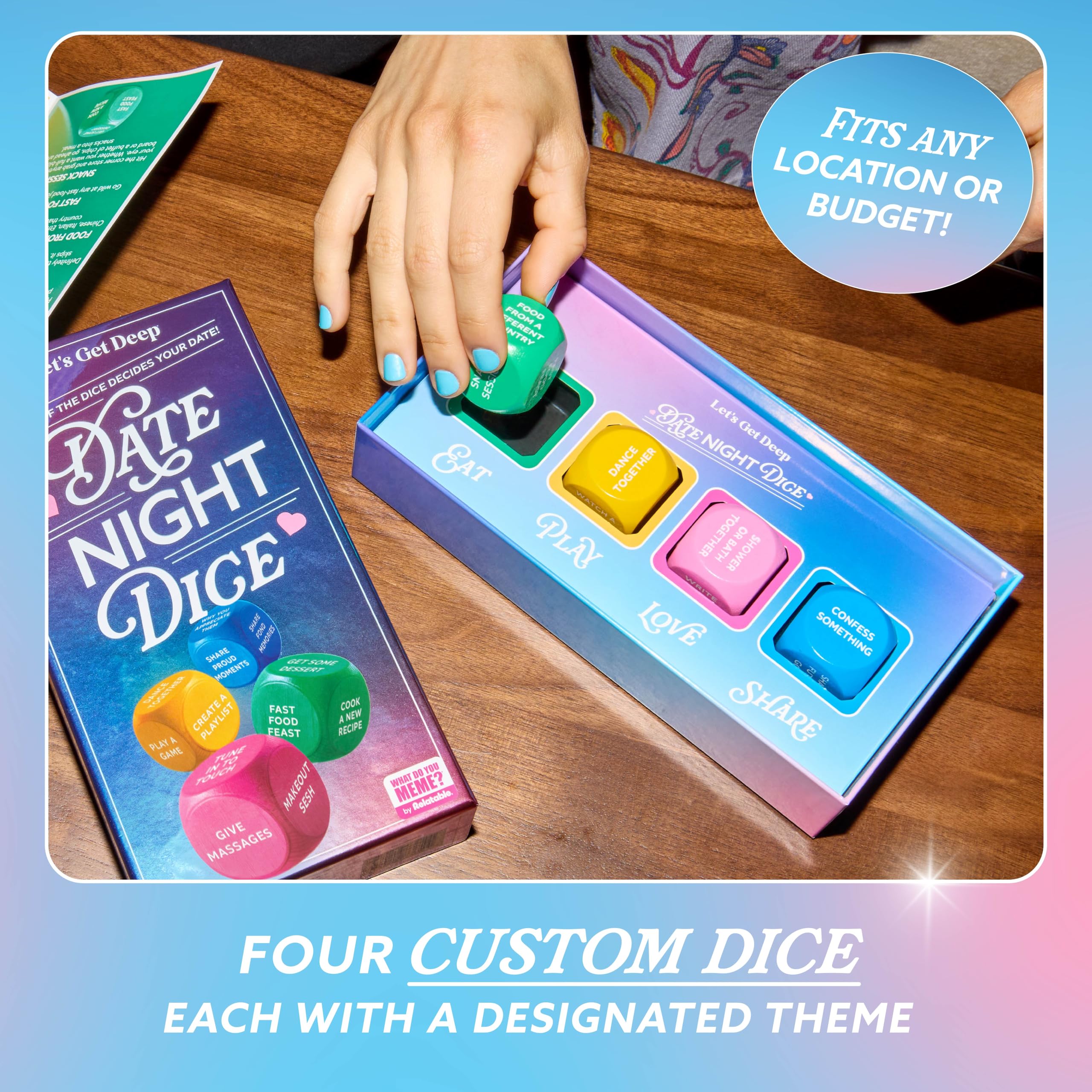 Let’s Get Deep® Date Night Dice: 200+ Unique Date Ideas for Couples Ages 18+