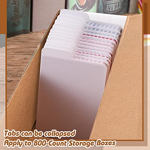 Lewtemi 100 Packs PP Trading Card Dividers – White, 2.6x3.8 Inch Card Separators for Collectibles Storage