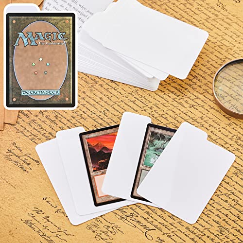 Lewtemi 100 Packs PP Trading Card Dividers – White, 2.6x3.8 Inch Card Separators for Collectibles Storage