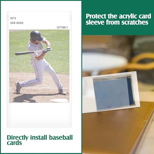 Lewtemi 600 Clear Resealable Card Sleeves – 3.5 x 5.5 Inches for Trading Cards & Slabs