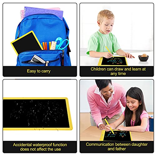 LEYAOYAO 10-Inch LCD Writing Tablet for Kids – Colorful Drawing Pad with Protective Bag, Yellow