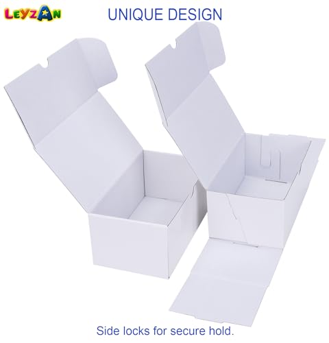 Leyzan 8-Pack Trading Card Storage Boxes for Toploaders - 7 Inch, Holds 800 Toploaders with Dividers and Labels