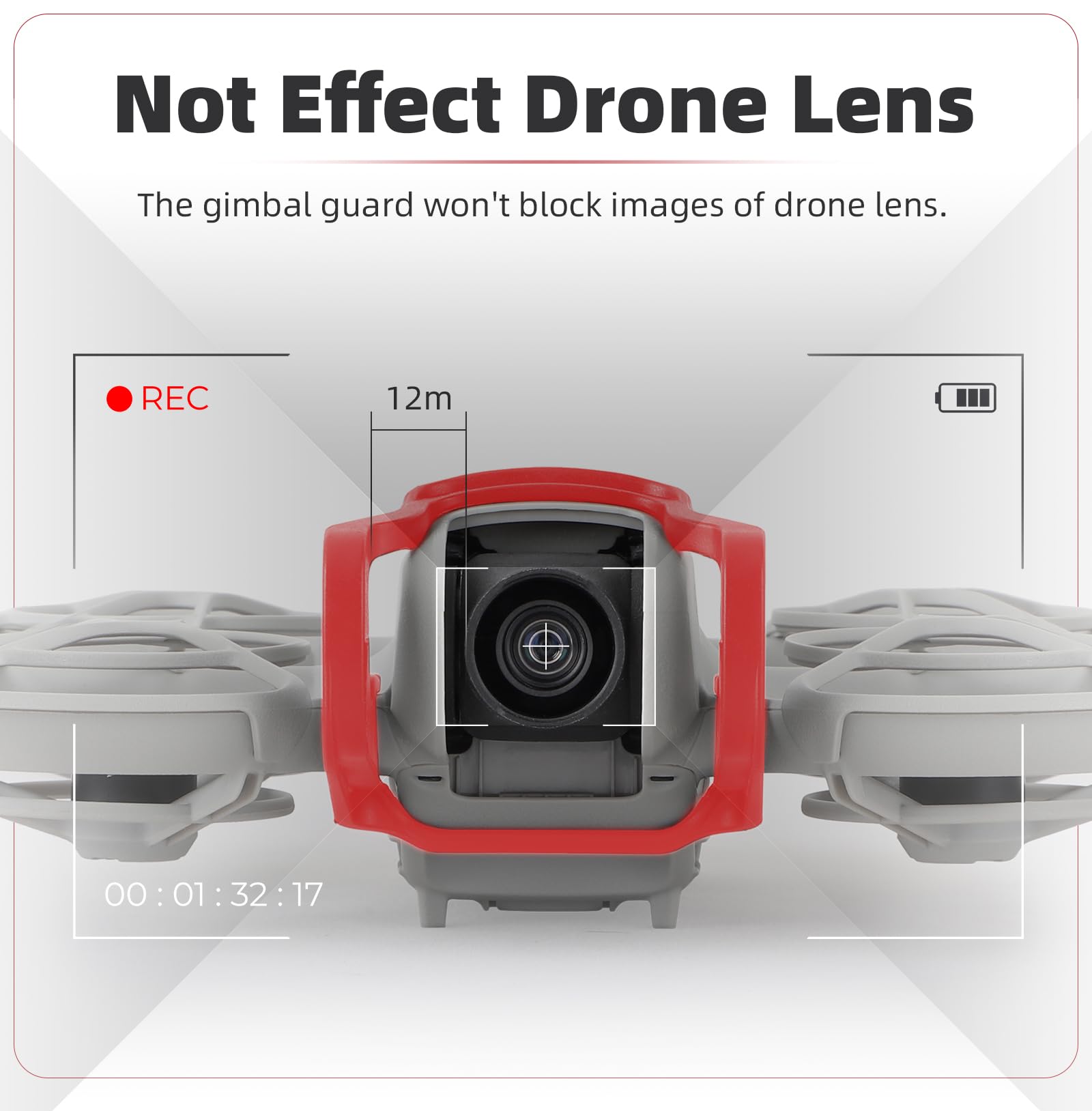 LIBOQIAO Quick-Release Gimbal Bumper for DJI NEO – Anti-Collision Camera Protector (Grey, 2g)