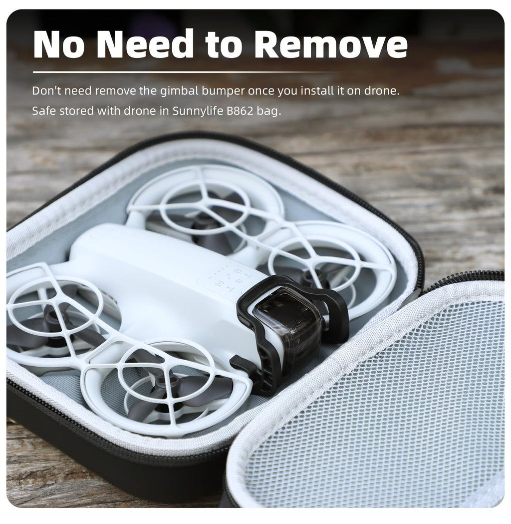 LIBOQIAO Quick-Release Gimbal Bumper for DJI NEO – Anti-Collision Camera Protector (Grey, 2g)