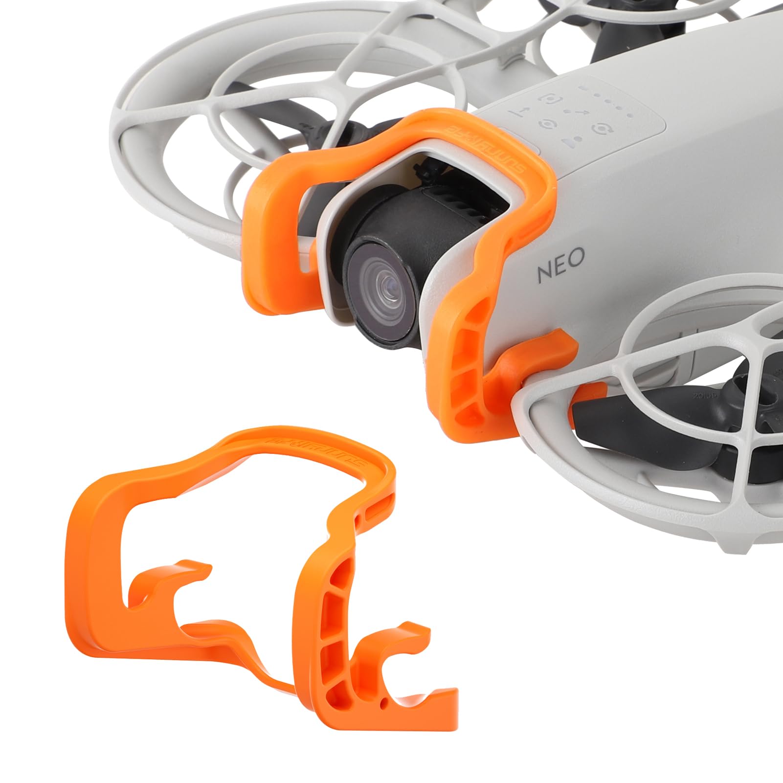 LIBOQIAO Quick-Release Gimbal Bumper for DJI NEO – Orange Anti-Collision Camera Protector