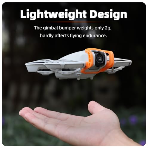 LIBOQIAO Quick-Release Gimbal Bumper for DJI NEO – Orange Anti-Collision Camera Protector