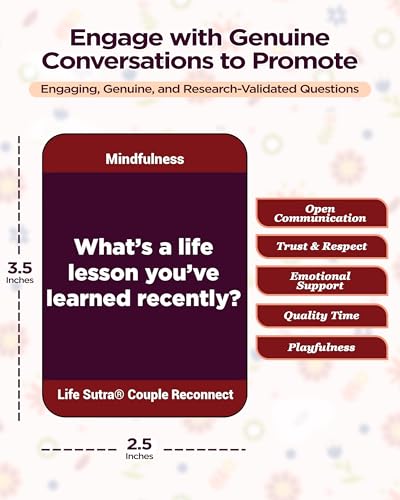 Life Sutra Couple Reconnect Card Game – 150 Conversation Cards for Deeper Connection and Trust