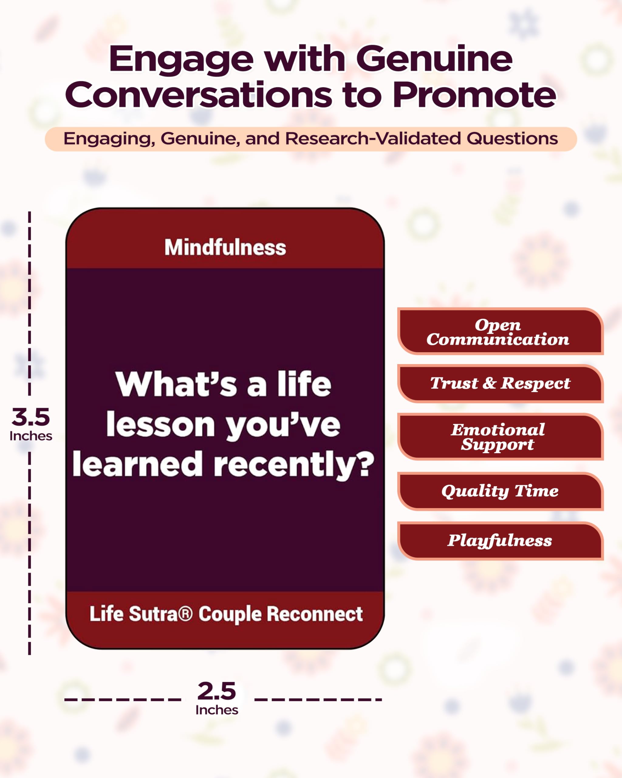 Life Sutra Couple Reconnect Card Game – 150 Conversation Cards for Deeper Connection and Trust