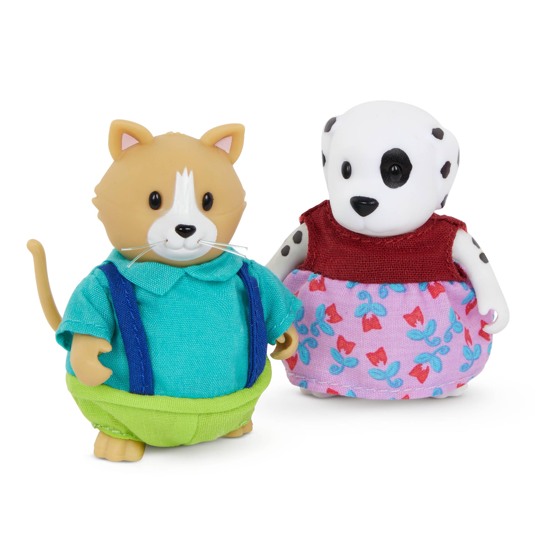 Li'l Woodzeez Friendz Club Backyard Set – 4 Posable Animal Dolls for Creative Pretend Play Ages 3+