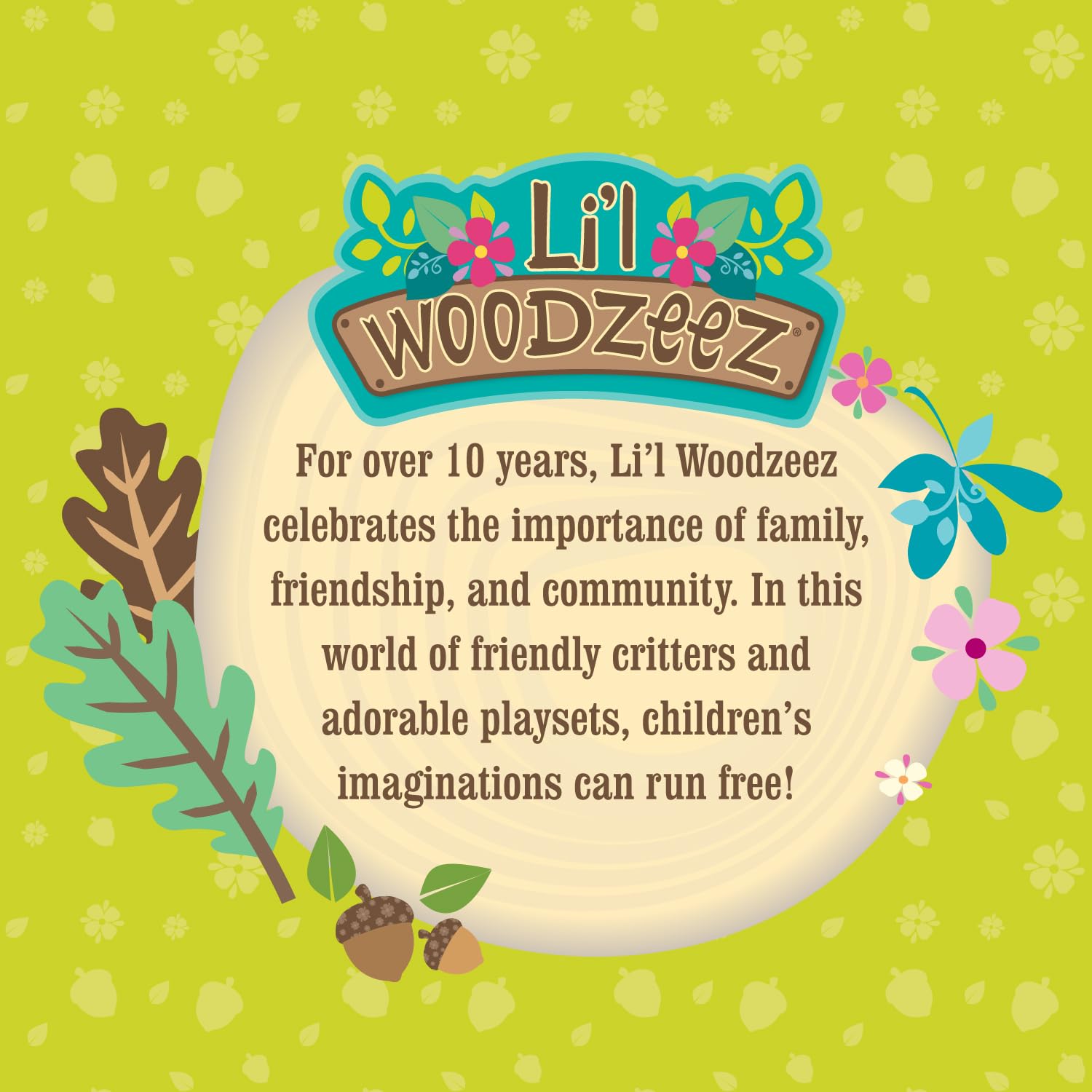 Li'l Woodzeez Friendz Club Farm Set – 4 Posable Farm Animal Figures for Kids 3+