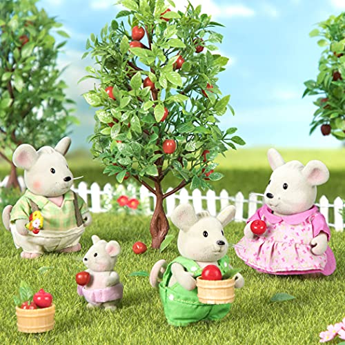 Li'l Woodzeez Handydandy Mice Family Set – 4 Mouse Figures with Storybook for Imaginative Play