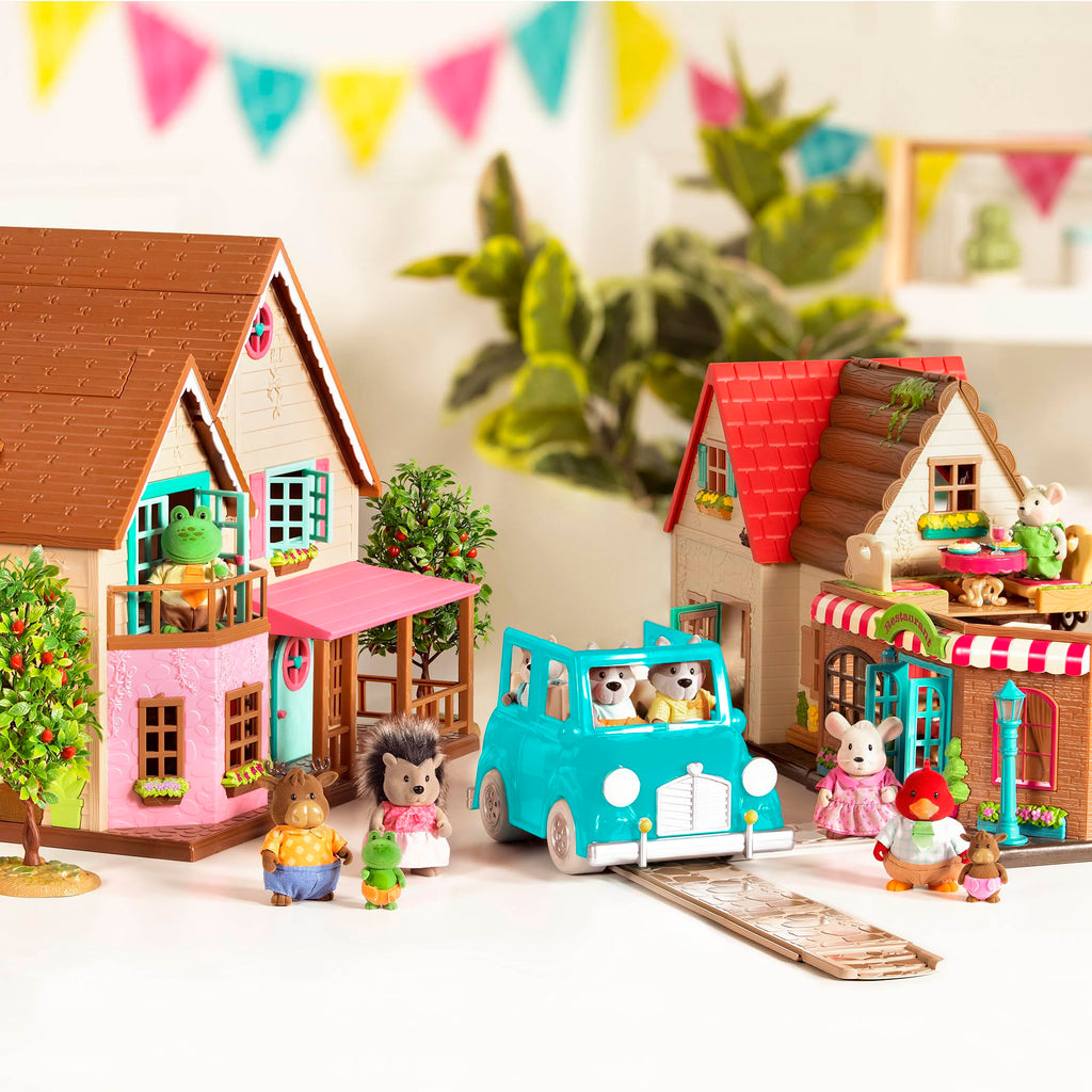 Li'l Woodzeez Handydandy Mice Family Set – 4 Mouse Figures with Storybook for Imaginative Play