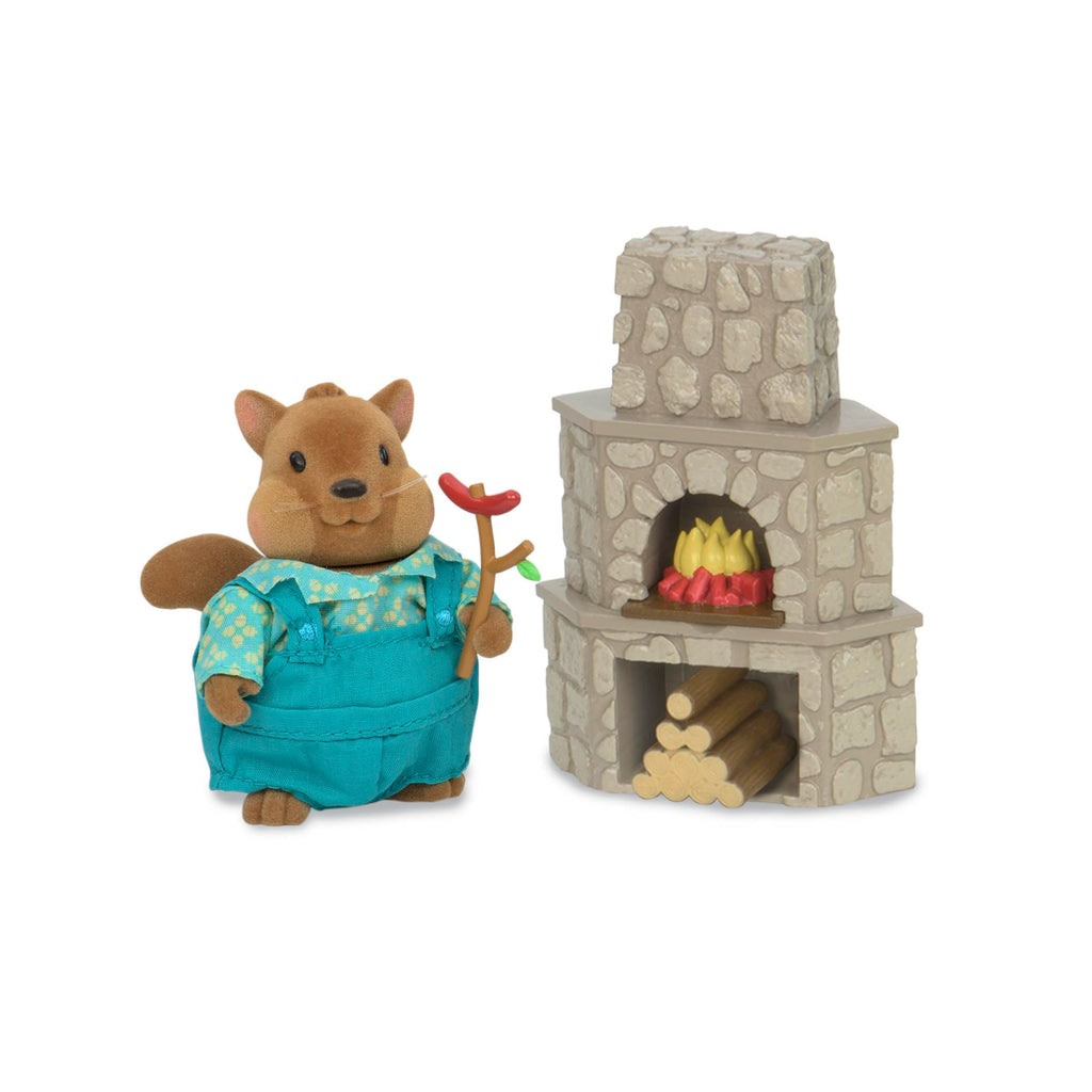 Li'l Woodzeez Outdoor Patio Playset – 12-Piece Doll Furniture for Animal Figurines, Ages 3+