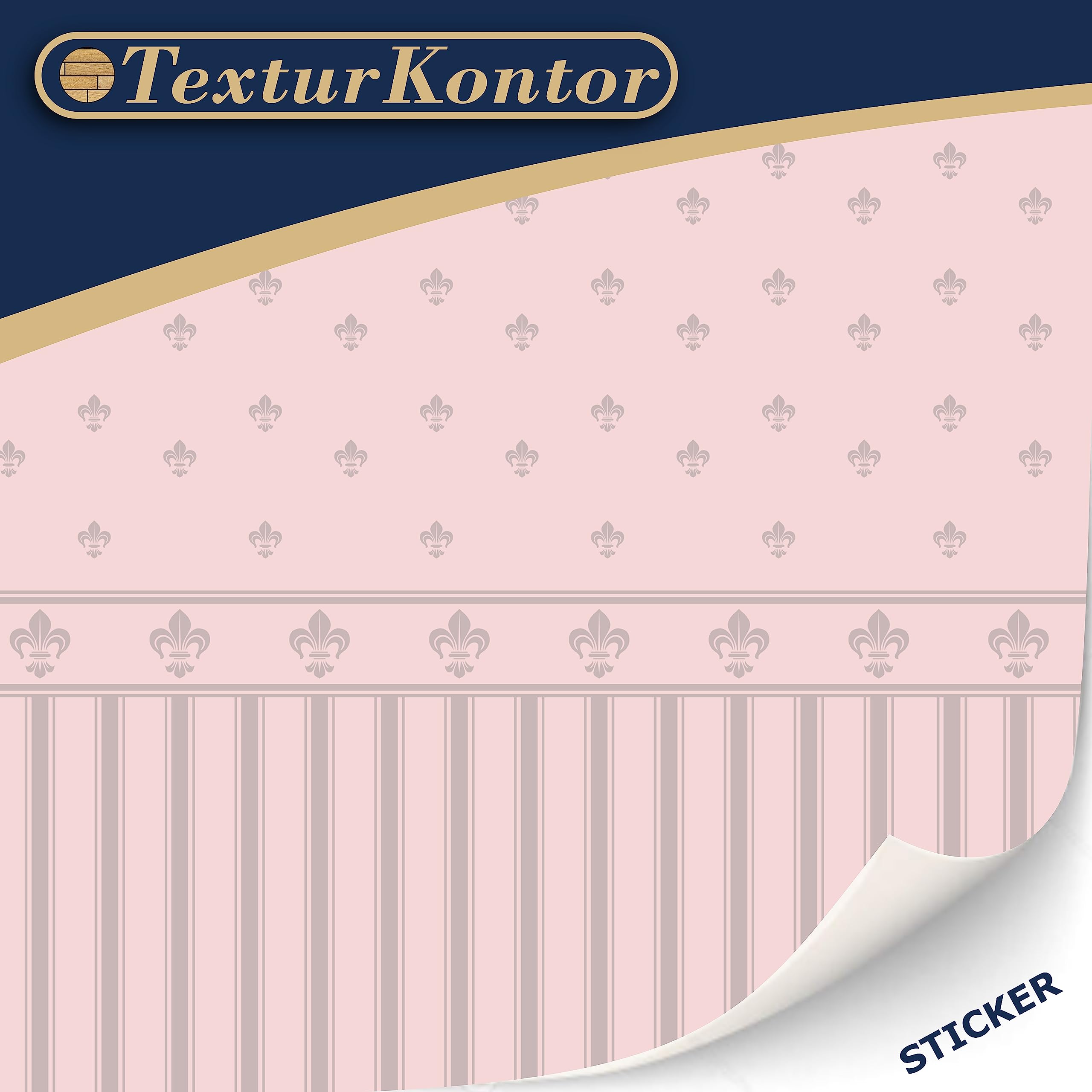 Lilibet 3 Sheets Self-Adhesive Wallpaper for 1:12 Scale Dollhouses – Classic Victorian Damask & Brocade Patterns