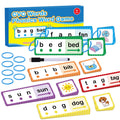 LilLaufy Phonics Flash Cards for Kids – CVC Word Games, Learn to Read & Spell, Preschool Kindergarten Learning Activities