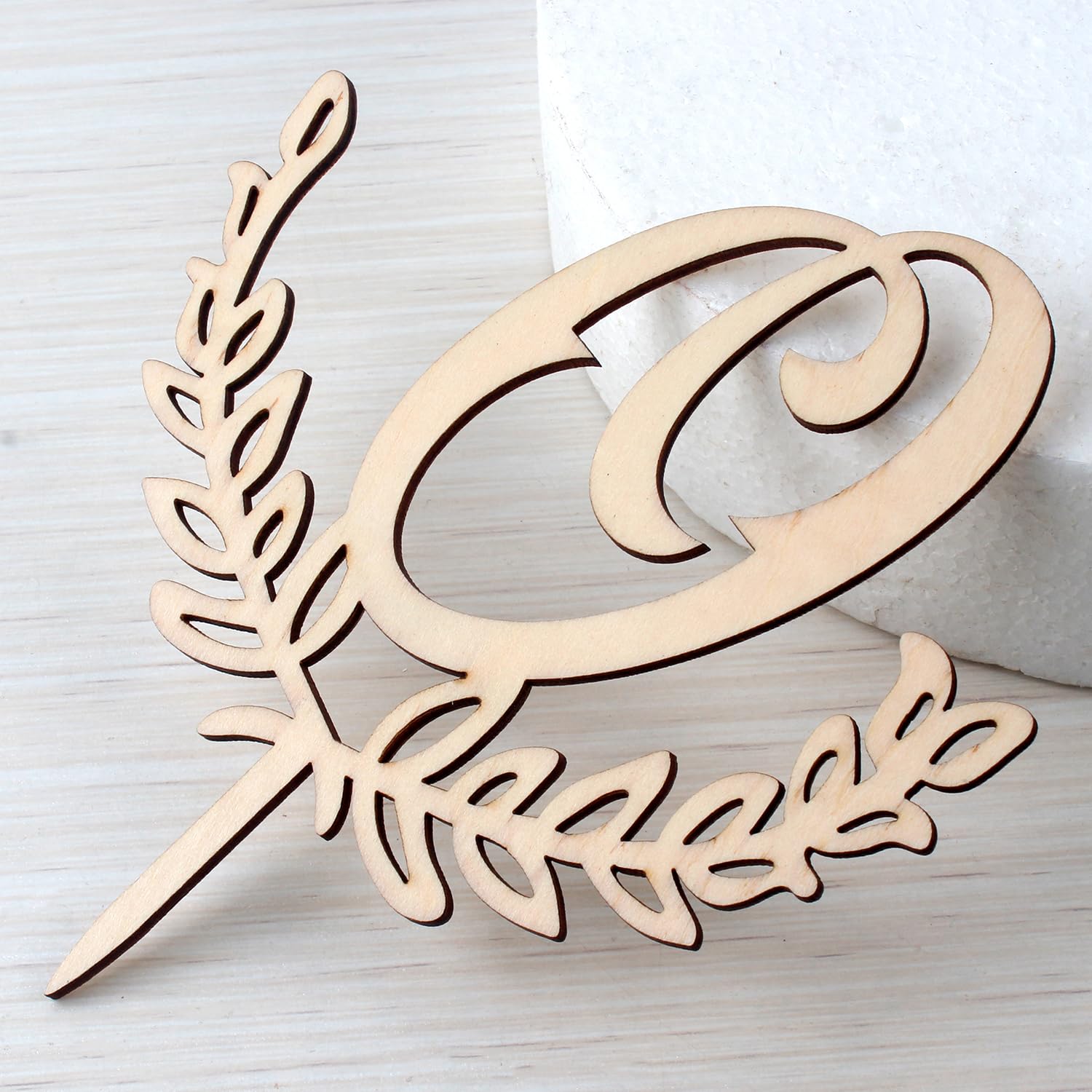 LINGTEER Letter O Wooden Cake Topper - Birthday, Wedding, Anniversary Party Decoration