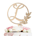 LINGTEER Wooden Initial Letter L Cake Topper – 5.5" x 6.5" Rustic for Birthday Wedding Anniversary