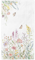 LINHAXM 100 Watercolor Wild Flower Napkins – Disposable Floral Hand Towels for Weddings, Baby Showers, and Parties