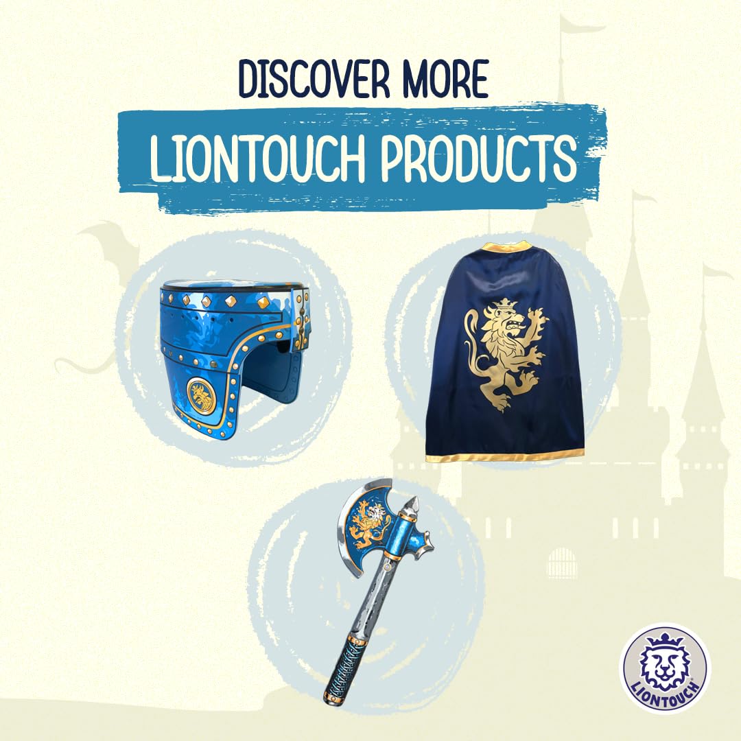 Liontouch Mini Lion Foam Sword – Blue Foam Dagger for Toddler Boys Ages 3-6, 13.8 Inches, Safe Pretend Play Knight Accessory