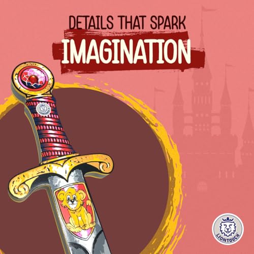 Liontouch Mini Lion Foam Sword – Red, 13.8-Inch Safe Pretend Play Dagger for Toddlers