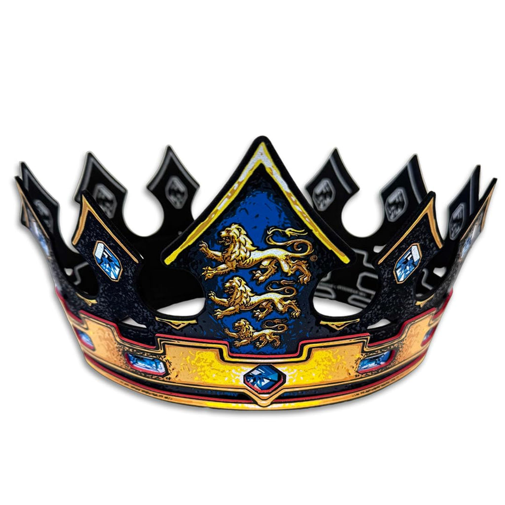 Liontouch Triple Lion King Crown – Adjustable Foam Crown for Kids 3-8, Medieval Pretend Play