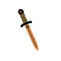 Liontouch WoodyLion Foam Sword – Gold/Black Small Toy Dagger for Kids Ages 3-6