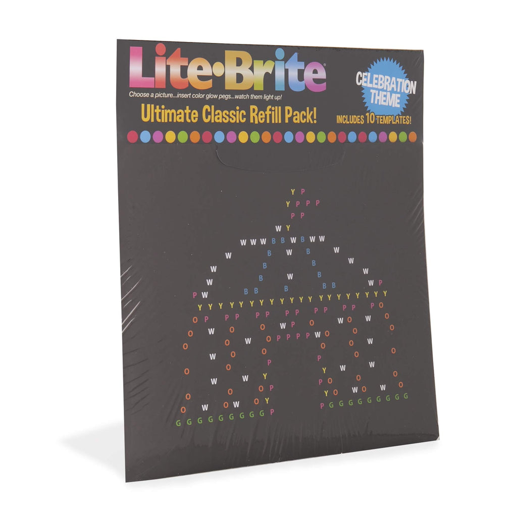 Lite Brite Ultimate Classic Refill Pack – 10 Celebration Templates (Amazon Exclusive)