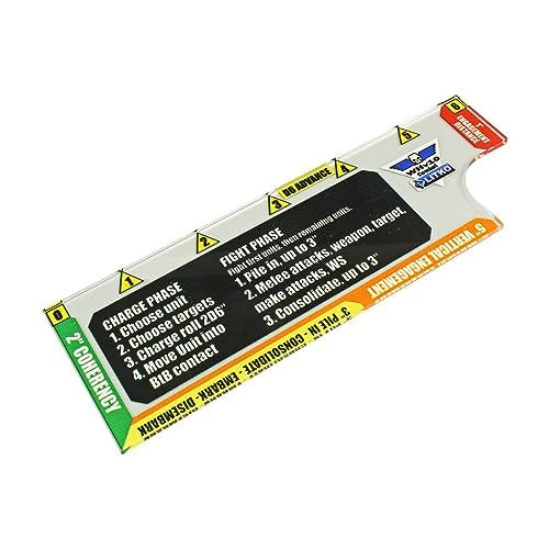 LITKO 6-Inch Combat Gauge – Clear Acrylic Warhammer 40k 10th Edition Measuring Tool