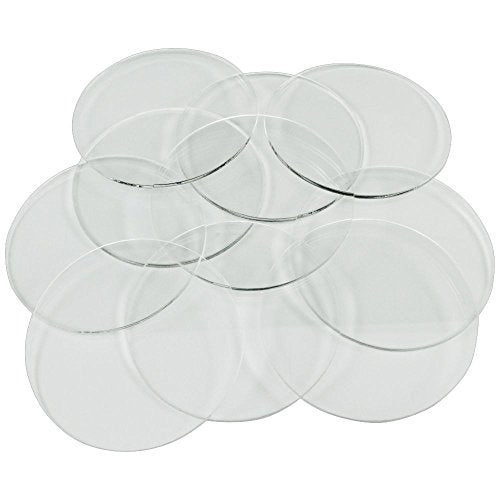 LITKO 60mm Clear Acrylic Miniature Bases - 1.5mm Thin - Set of 10