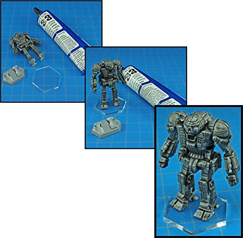 LITKO 60mm Clear Acrylic Miniature Bases - 1.5mm Thin - Set of 10