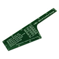 LITKO Translucent Green Close Combat Gauge for Warhammer 40K - 6" 3" 1" ½" Sides with To-Wound Table