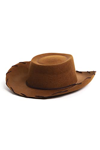 Little Adventures Cowboy and Cowgirl Felt Hat for Kids - One Size Costume Accessory