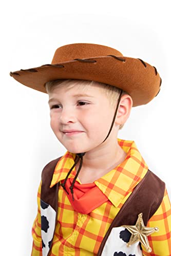 Little Adventures Cowboy and Cowgirl Felt Hat for Kids - One Size Costume Accessory