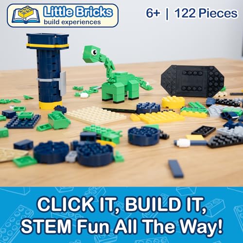 Little Bricks Build Experience: The Adventures of Brixie and Fig - Interactive Read & Build Toy for Kids Ages 6+