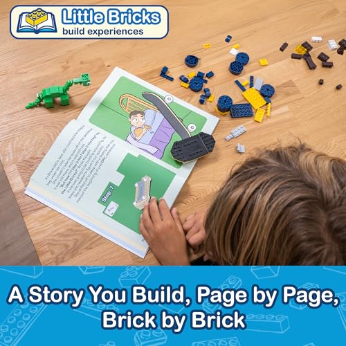 Little Bricks Build Experience: The Adventures of Brixie and Fig - Interactive Read & Build Toy for Kids Ages 6+