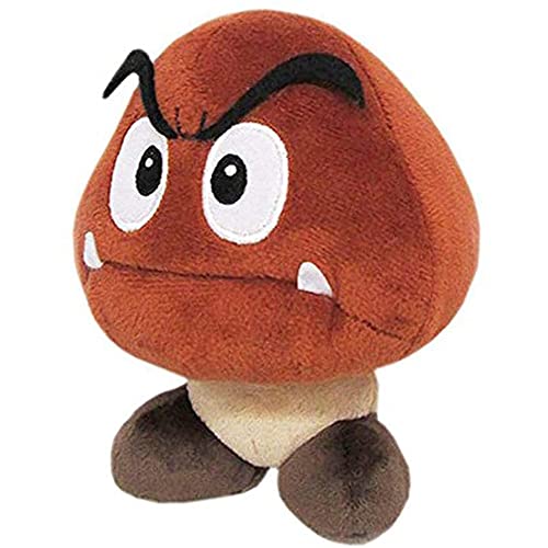 Little Buddy Super Mario All Star Collection Goomba Plush - 5-Inch Soft Toy
