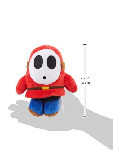 Little Buddy Super Mario All Star Collection Shy Guy Plush - 6.5 Inch Soft Cuddly Toy