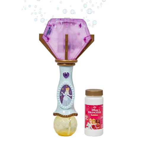 Little Kids Disney Princess Cinderella Light & Sound Bubble Wand with Bubble Solution